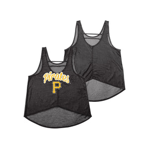 Pittsburgh Pirates MLB Womens Burn Out Sleeveless Top