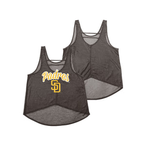 San Diego Padres MLB Womens Burn Out Sleeveless Top