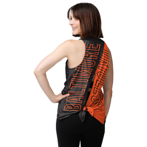 Baltimore Orioles MLB Womens Tie-Breaker Sleeveless Top
