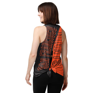 Houston Astros Womens Highlights Tie-Breaker Sleeveless Top