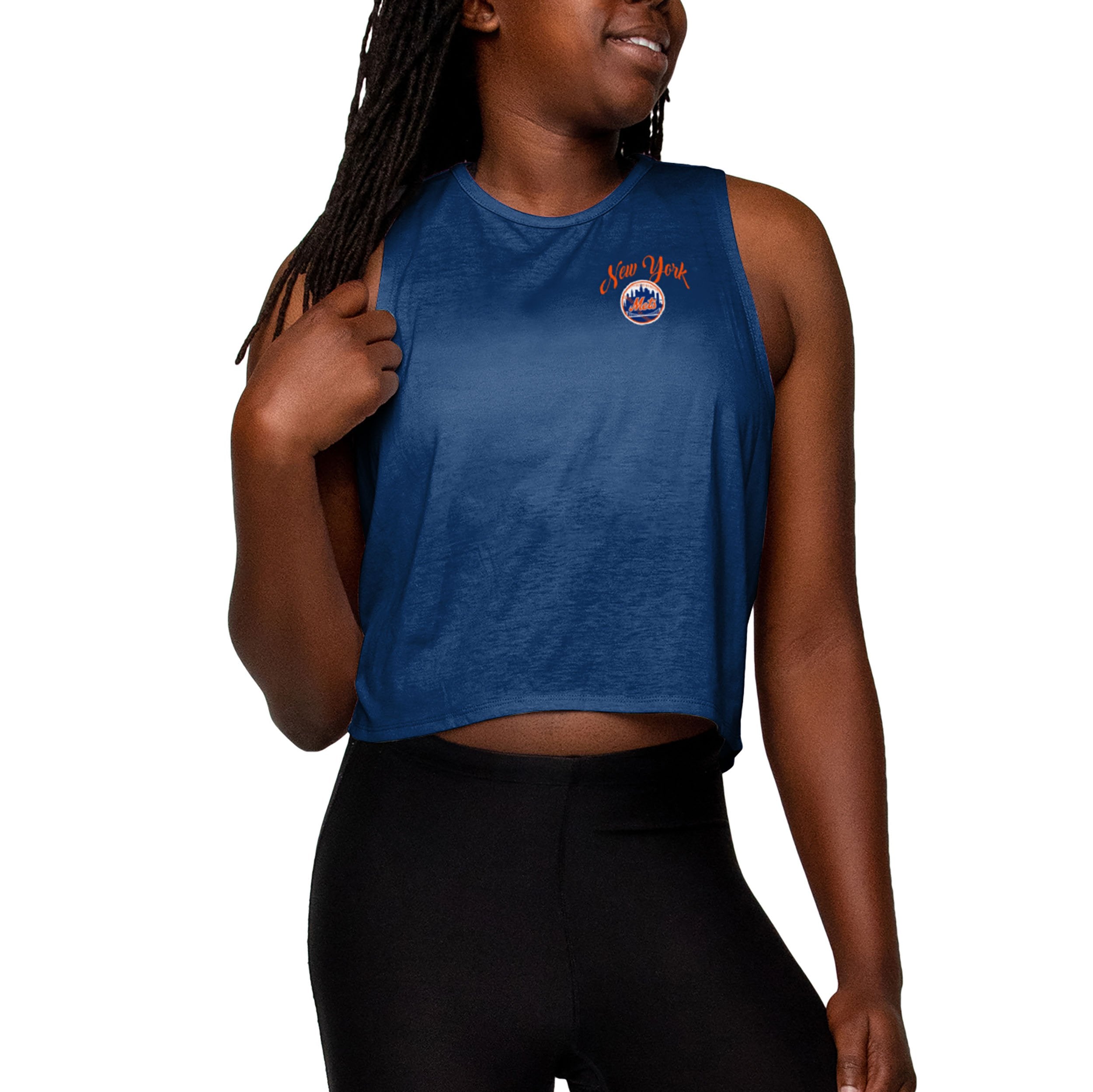 Property Of New York Mets | Ladies Crop Top