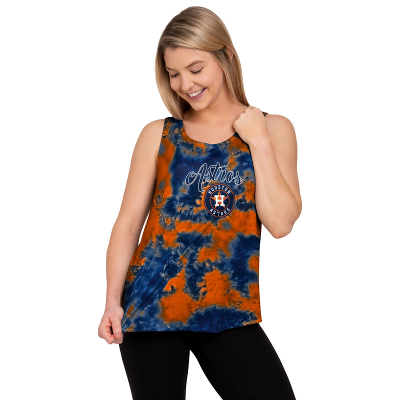 Houston Astros MLB Womens To Tie-Dye For Sleeveless Top