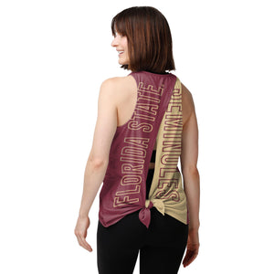 Florida State Seminoles NCAA Womens Tie-Breaker Sleeveless Top