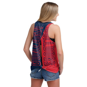 Gonzaga Bulldogs NCAA Womens Tie-Breaker Sleeveless Top