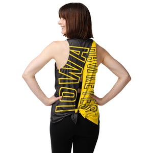 Iowa Hawkeyes NCAA Womens Tie-Breaker Sleeveless Top