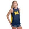 Michigan Wolverines NCAA Womens Tie-Breaker Sleeveless Top