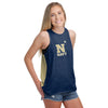 Navy Midshipmen NCAA Womens Tie-Breaker Sleeveless Top