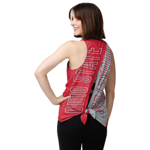 Ohio State Buckeyes NCAA Womens Tie-Breaker Sleeveless Top