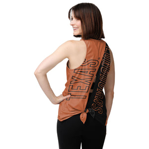 Texas Longhorns NCAA Womens Tie-Breaker Sleeveless Top