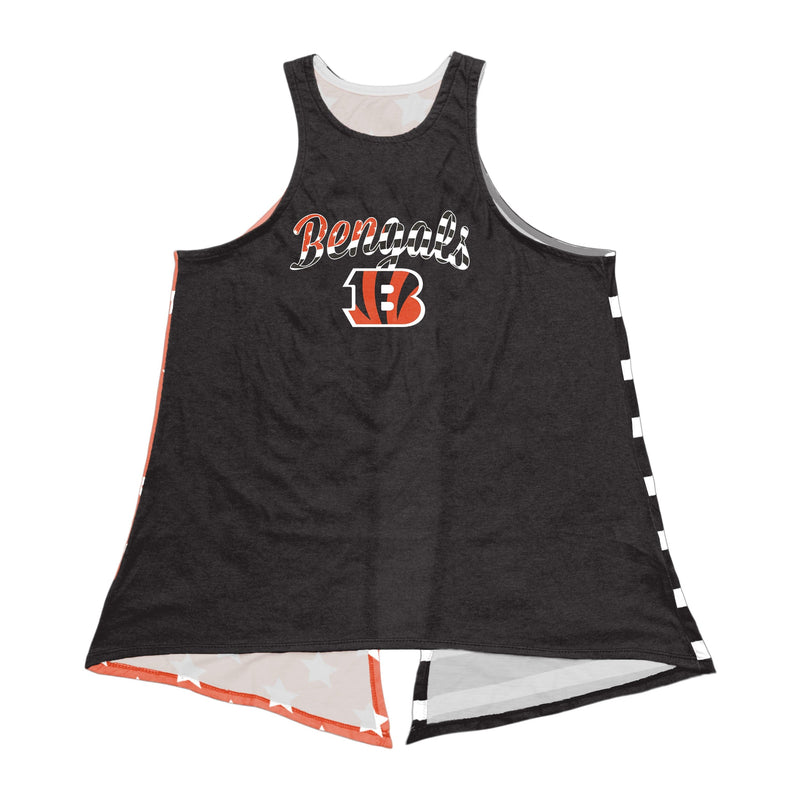 Cincinnati Bengals NFL Womens Americana Tie-Breaker Sleeveless Top