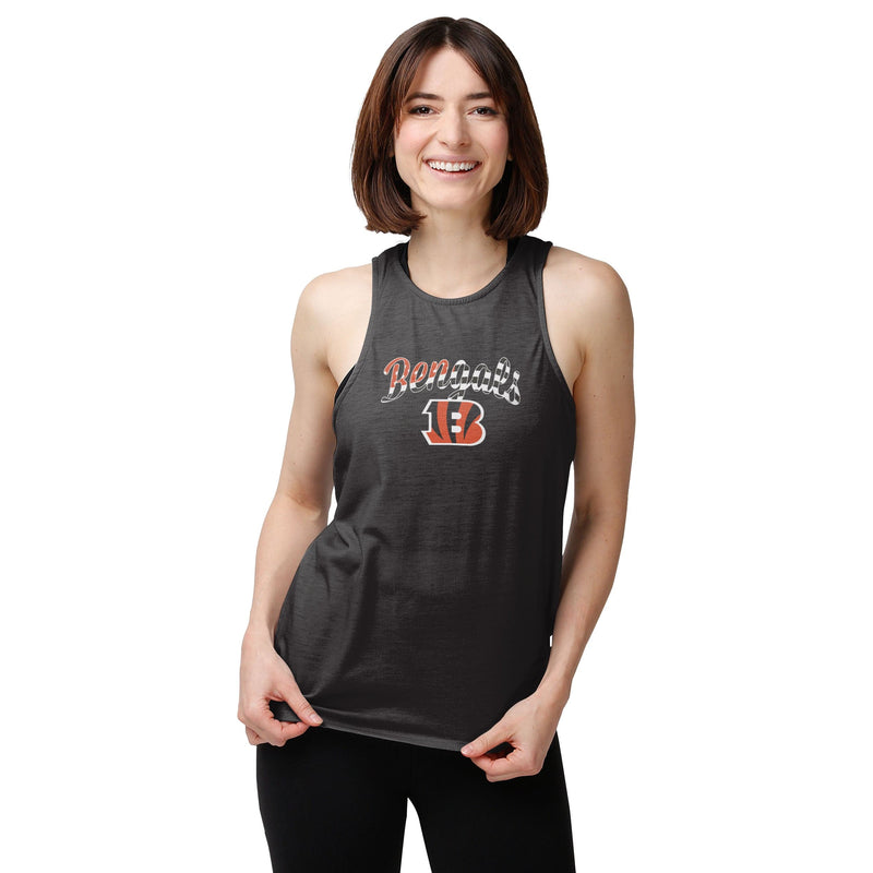 Cincinnati Bengals Womens Tie-Breaker Sleeveless Top