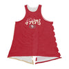 San Francisco 49ers NFL Womens Americana Tie-Breaker Sleeveless Top