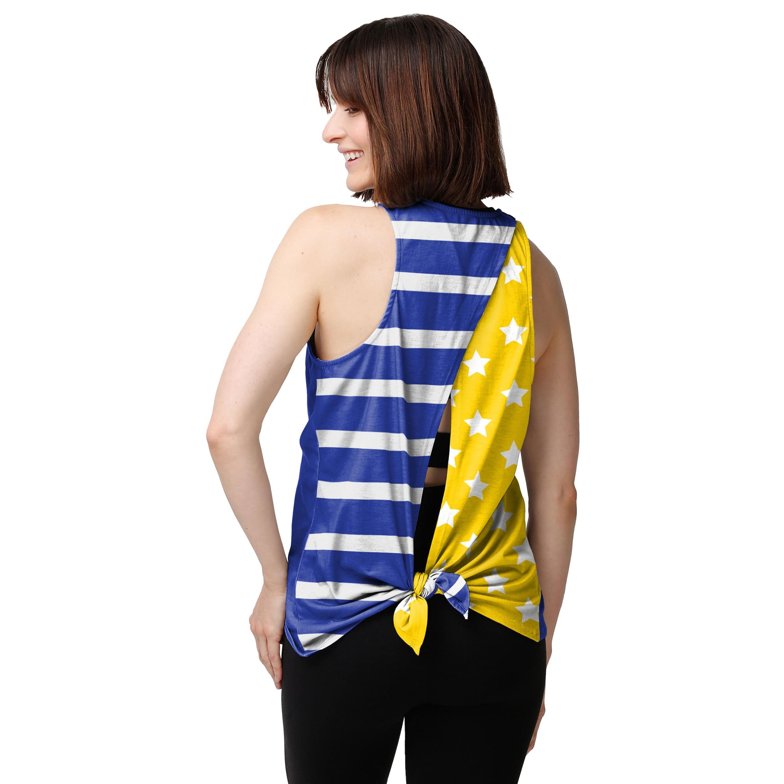 Los Angeles Rams NFL Womens Side-Tie Sleeveless Top