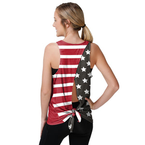 Tampa Bay Buccaneers NFL Womens Americana Tie-Breaker Sleeveless Top