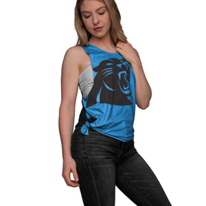 Carolina Panthers NFL Womens Side-Tie Sleeveless Top
