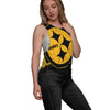Pittsburgh Steelers NFL Womens Side-Tie Sleeveless Top