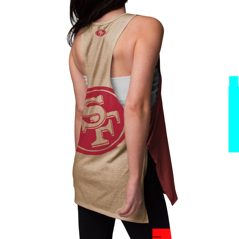 FOCO San Francisco 49ers NFL Womens Tie-Breaker Sleeveless Top