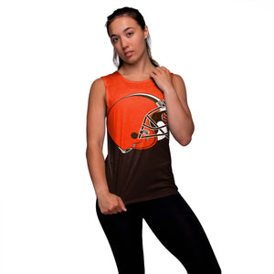 Cleveland Browns NFL Womens Strapped V-Back Sleeveless Top