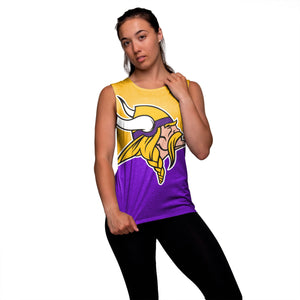 Minnesota Vikings NFL Womens Strapped V-Back Sleeveless Top
