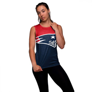 New England Patriots NFL Womens Strapped V-Back Sleeveless Top