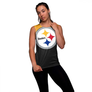 Pittsburgh Steelers NFL Womens Strapped V-Back Sleeveless Top