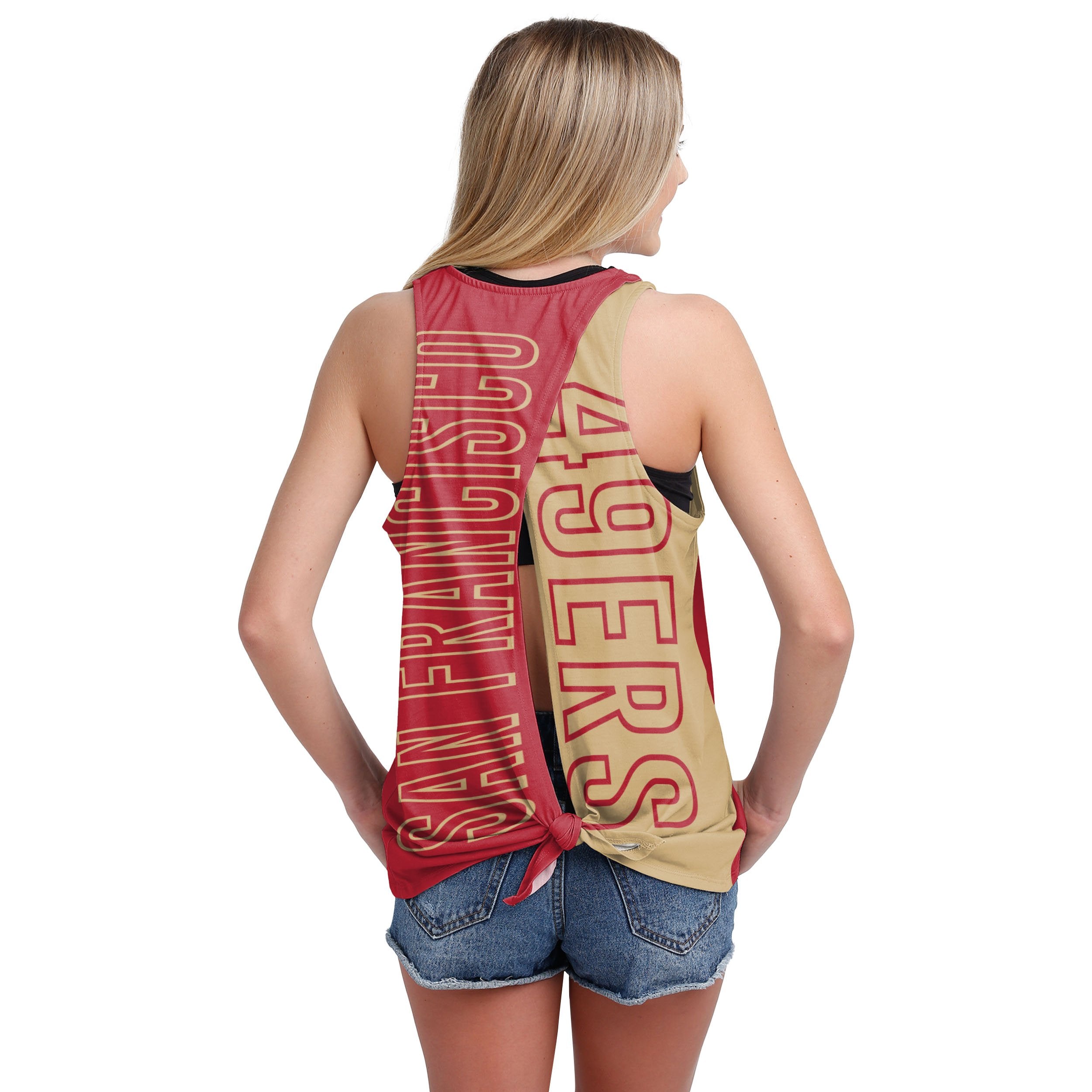 San Francisco 49ers Women's Tank Sleeveless T-Shirt Women's Vest White Tops