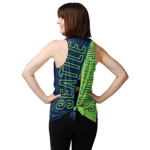 Seattle Seahawks NFL Womens Tie-Breaker Sleeveless Top