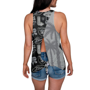 Las Vegas Raiders NFL City Series Womens Tie-Breaker Sleeveless Top