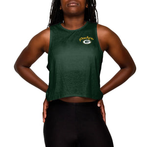 Green Bay Packers NFL Womens Croppin' It Sleeveless Top