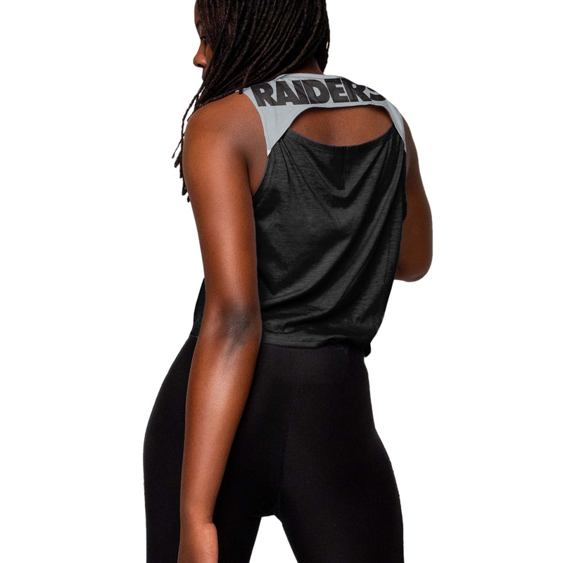 Las Vegas Raiders NFL Womens Croppin' It Sleeveless Top