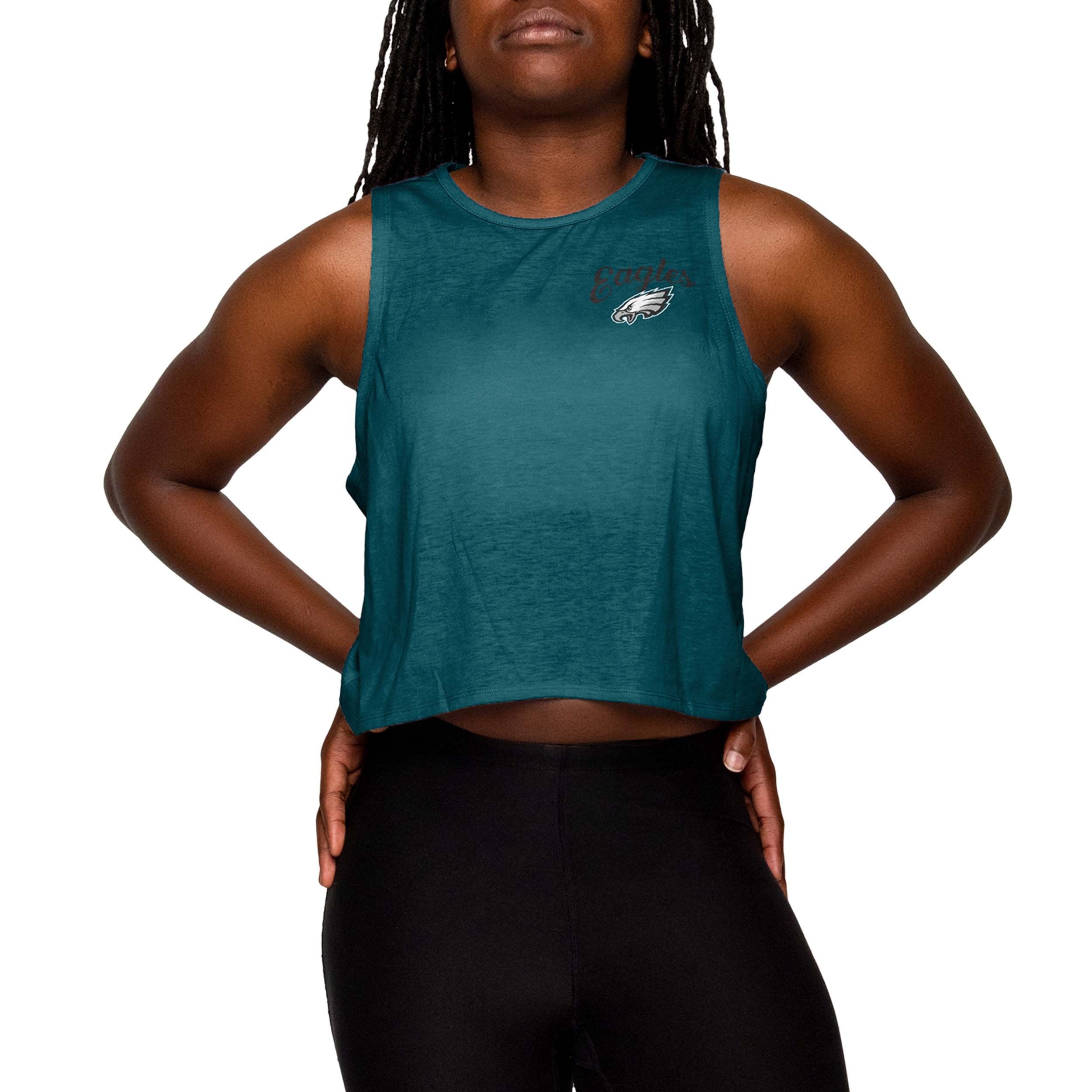 Philadelphia Eagles Women's Crop Tops Crop Tank Sleeveless T