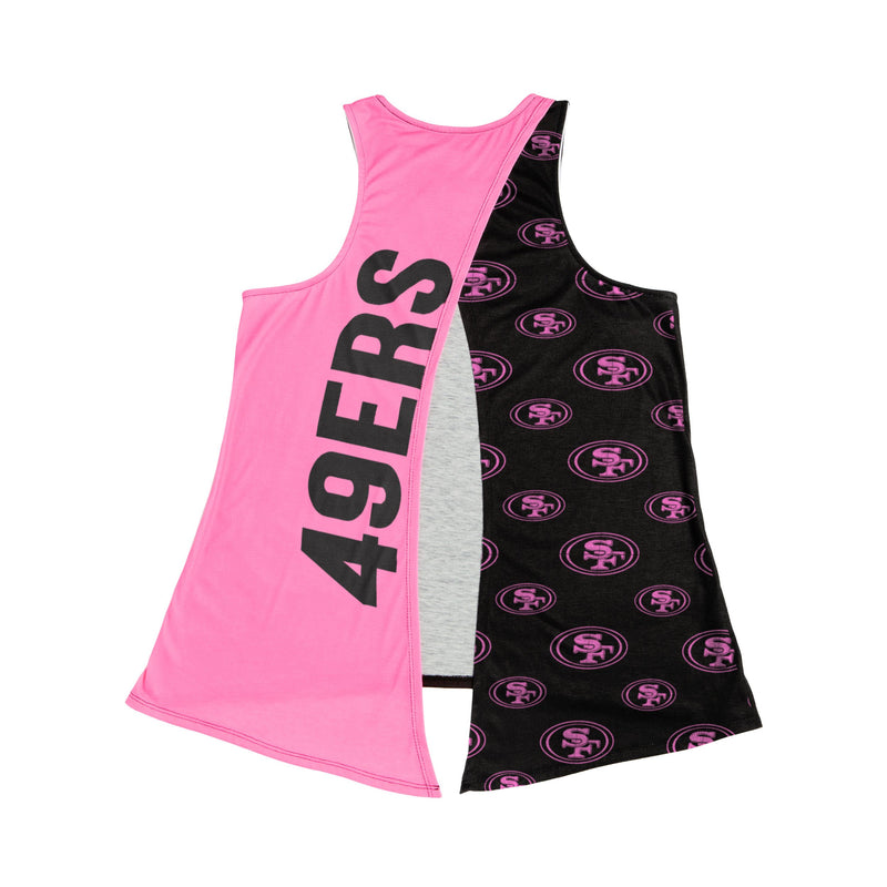 San Francisco 49ers NFL Womens Side-Tie Sleeveless Top