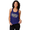 Baltimore Ravens NFL Womens Wordmark Team Stripe Sleeveless Top