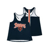 Chicago Bears NFL Womens Wordmark Team Stripe Sleeveless Top