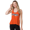 Denver Broncos NFL Womens Wordmark Team Stripe Sleeveless Top