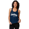 Dallas Cowboys NFL Womens Wordmark Team Stripe Sleeveless Top