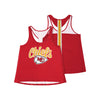 Kansas City Chiefs NFL Womens Wordmark Team Stripe Sleeveless Top