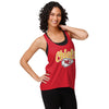 Kansas City Chiefs NFL Womens Wordmark Team Stripe Sleeveless Top