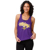 Minnesota Vikings NFL Womens Wordmark Team Stripe Sleeveless Top