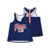 New York Giants NFL Womens Wordmark Team Stripe Sleeveless Top