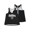 Las Vegas Raiders NFL Womens Wordmark Team Stripe Sleeveless Top