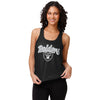 Las Vegas Raiders NFL Womens Wordmark Team Stripe Sleeveless Top