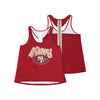 San Francisco 49ers NFL Womens Wordmark Team Stripe Sleeveless Top