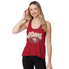 San Francisco 49ers NFL Womens Wordmark Team Stripe Sleeveless Top