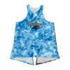 Carolina Panthers NFL Womens Script Wordmark Tie-Dye Tie-Breaker Sleeveless Top