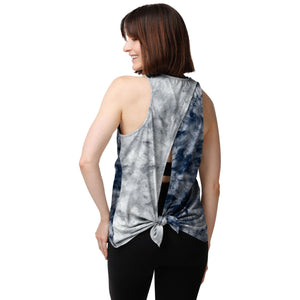 Dallas Cowboys NFL Womens Script Wordmark Tie-Dye Tie-Breaker Sleeveless Top