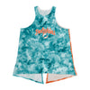 Miami Dolphins NFL Womens Script Wordmark Tie-Dye Tie-Breaker Sleeveless Top
