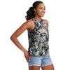 New Orleans Saints NFL Womens Script Wordmark Tie-Dye Tie-Breaker Sleeveless Top
