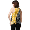 Pittsburgh Steelers NFL Womens Script Wordmark Tie-Dye Tie-Breaker Sleeveless Top