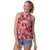 San Francisco 49ers NFL Womens Script Wordmark Tie-Dye Tie-Breaker Sleeveless Top